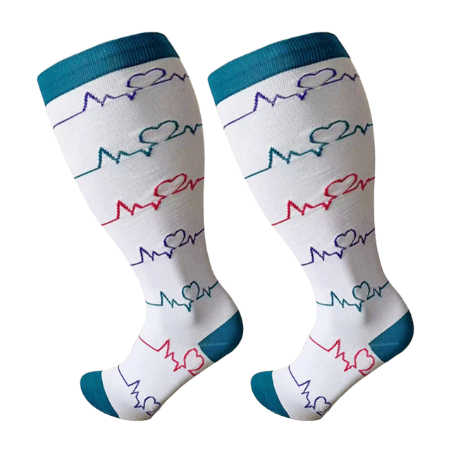 Wide Calf Nurse Compression Socks